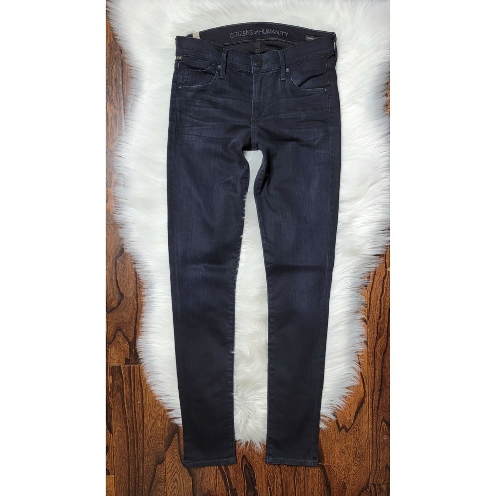 Citizens of Humanity Avedon Mid Rise Skinny Jeans Black Wash Women's size 27